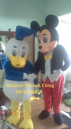 Mascot mô hình linh vật Chuột mickey vịt Donan