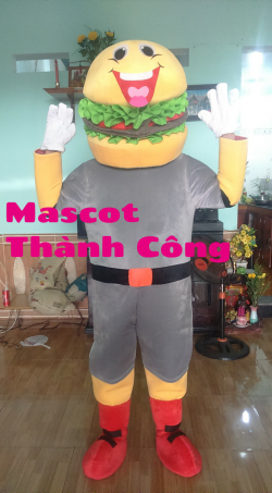 Mascot Linh vật , Bánh Hamburger