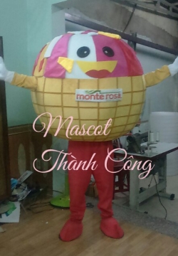 MASCOT MÔ  HÌNH LY KEM MONTE ROSA