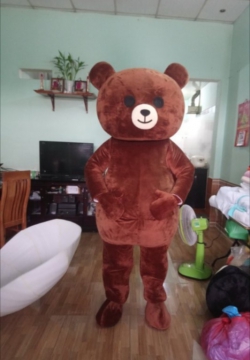 Mascot Gấu Brown