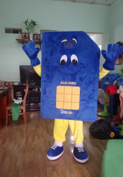 Mascot mô hình sim card
