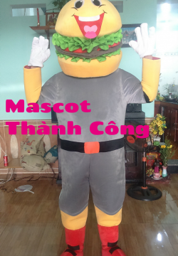 Mascot Linh vật , Bánh Hamburger