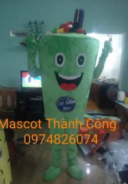Mascot mô hình ly Trà Sửa 