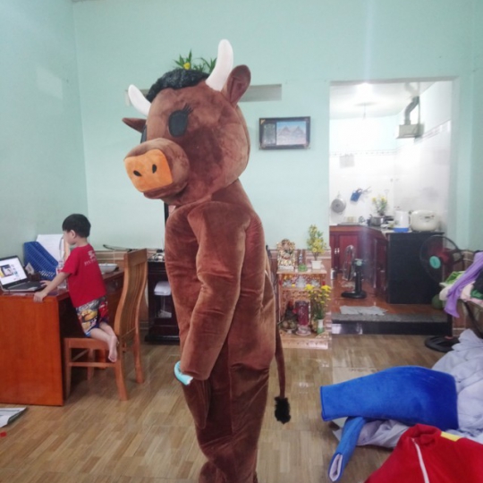 Mascot trâu linh vật
