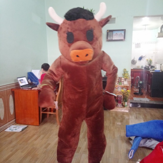 Mascot trâu linh vật