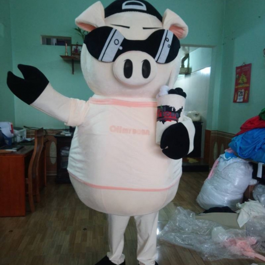 Mascot mô hình con heo