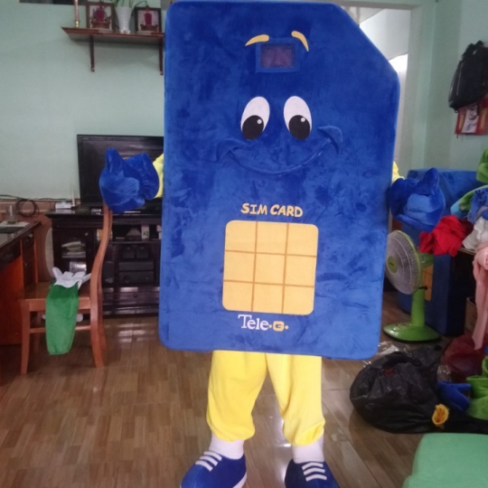 Mascot mô hình sim card
