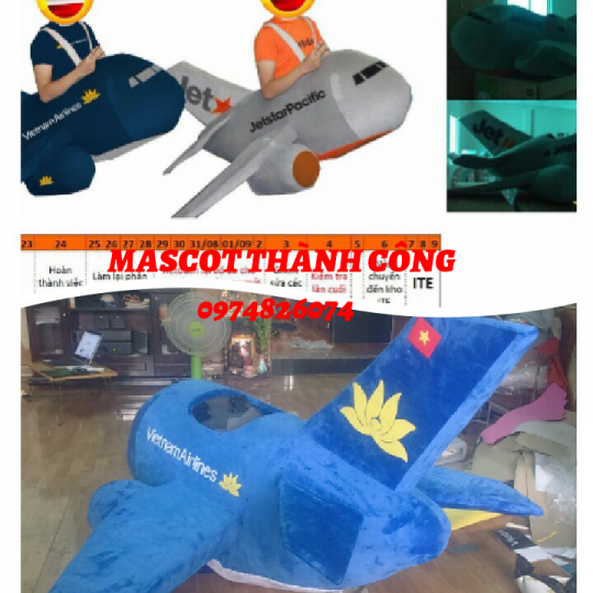 Mascot mô hình May Bay
