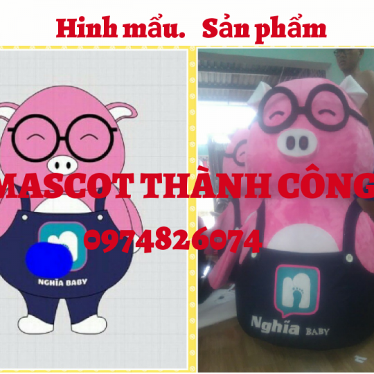 Mascot Chú Heo BABI