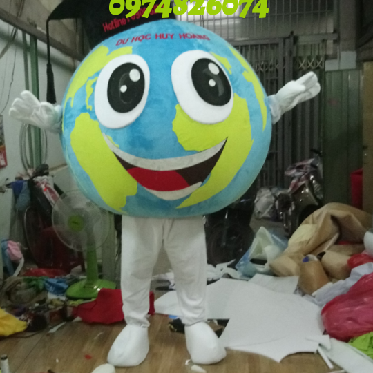 Mascot mô hình Qủa Địa Cầu